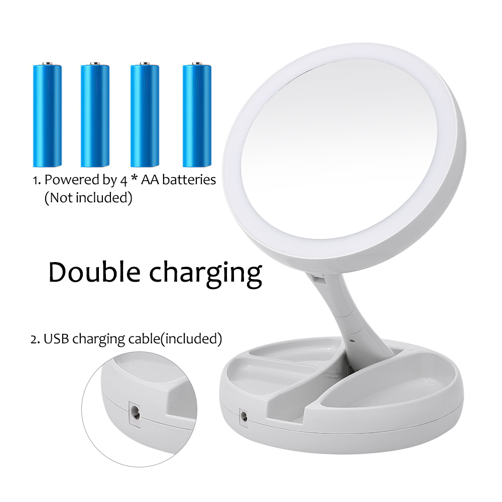 Portable LED Powered Vanity Mirror Portable LED Powered Vanity Mirror