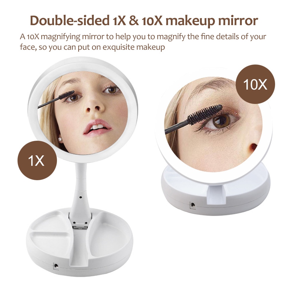 Portable LED Powered Vanity Mirror Portable LED Powered Vanity Mirror