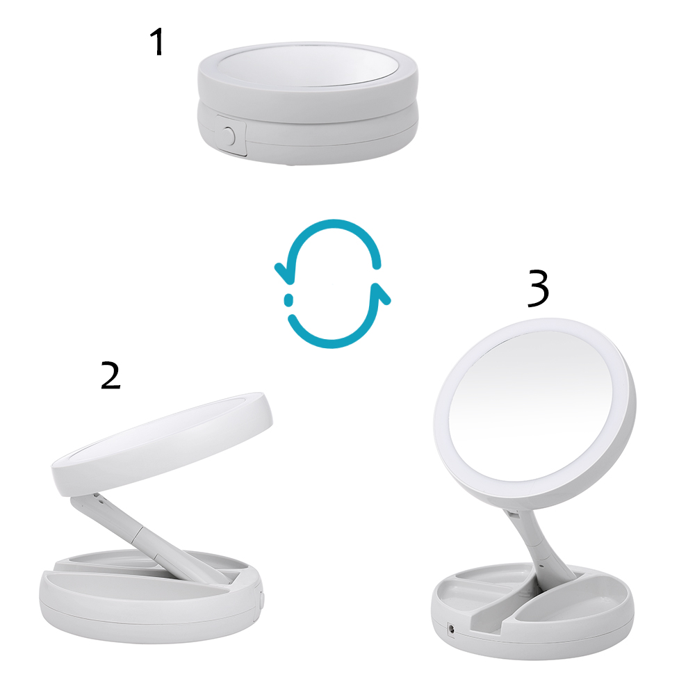 Portable LED Powered Vanity Mirror Portable LED Powered Vanity Mirror