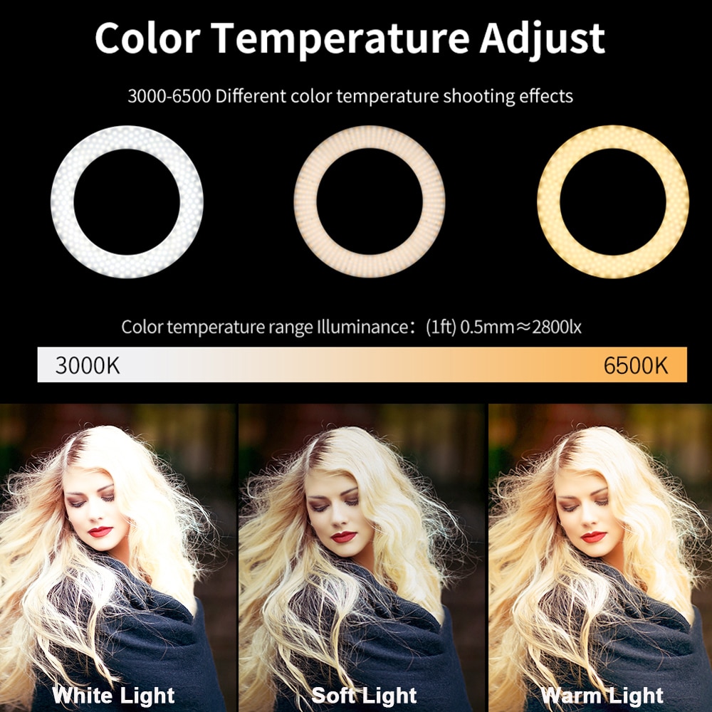 Portable LED Selfie Ring Light with Phone Holder Portable LED Selfie Ring Light with Phone Holder