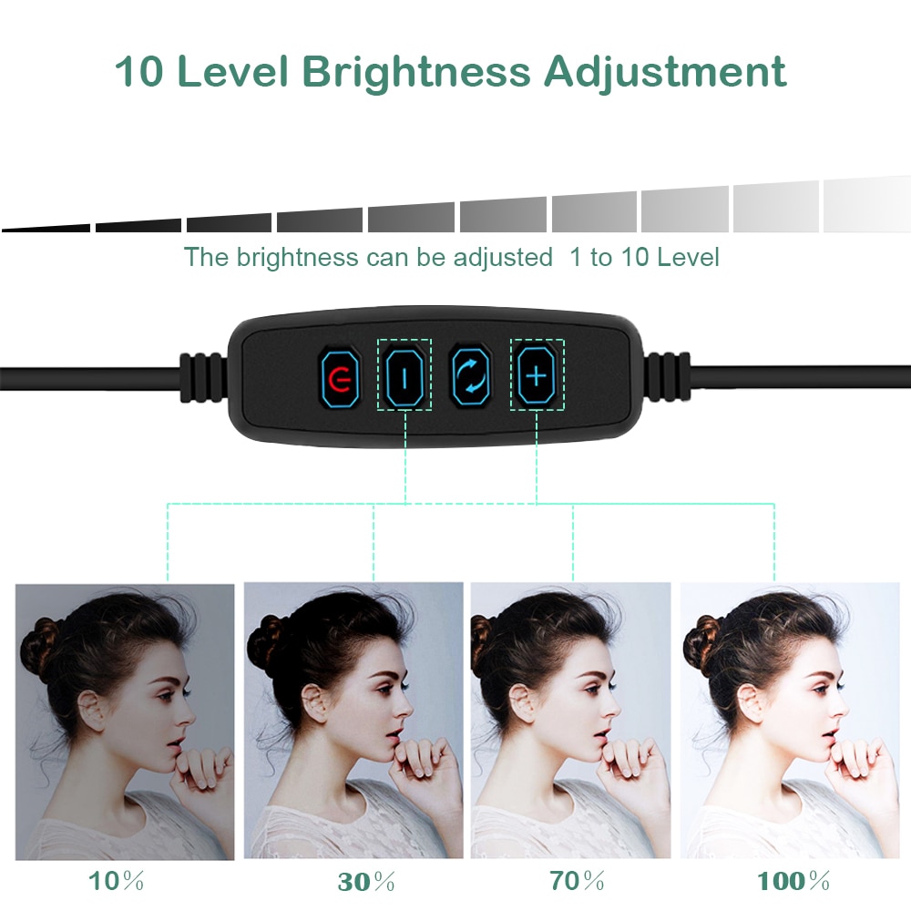 Portable LED Selfie Ring Light with Phone Holder Portable LED Selfie Ring Light with Phone Holder