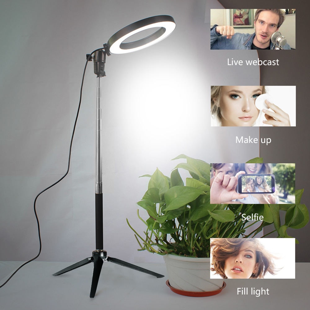 Portable LED Selfie Ring Light with Phone Holder Portable LED Selfie Ring Light with Phone Holder