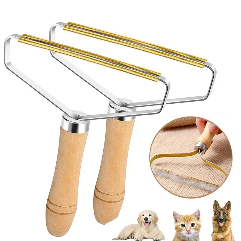 Portable Lint Roller Pet Hair Remover Brush Carpet Wool Coat Clothes Lint Pellet Manual Shaver Removal Scraper Cleaning