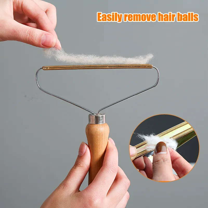 Portable Lint Roller Pet Hair Remover Brush Carpet Wool Coat Clothes Lint Pellet Manual Shaver Removal Scraper Cleaning
