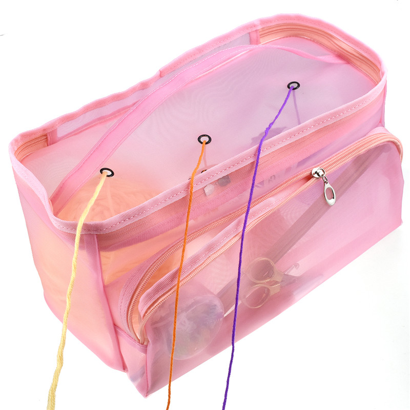 Portable Mesh Knitting Organizer Portable Mesh Knitting Organizer