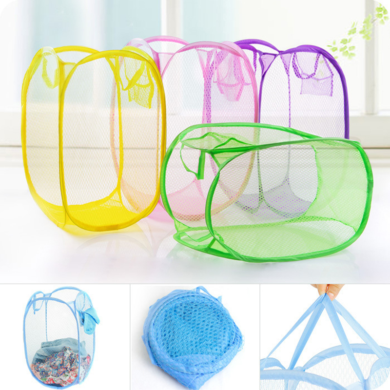 Portable Mesh Laundry Hamper