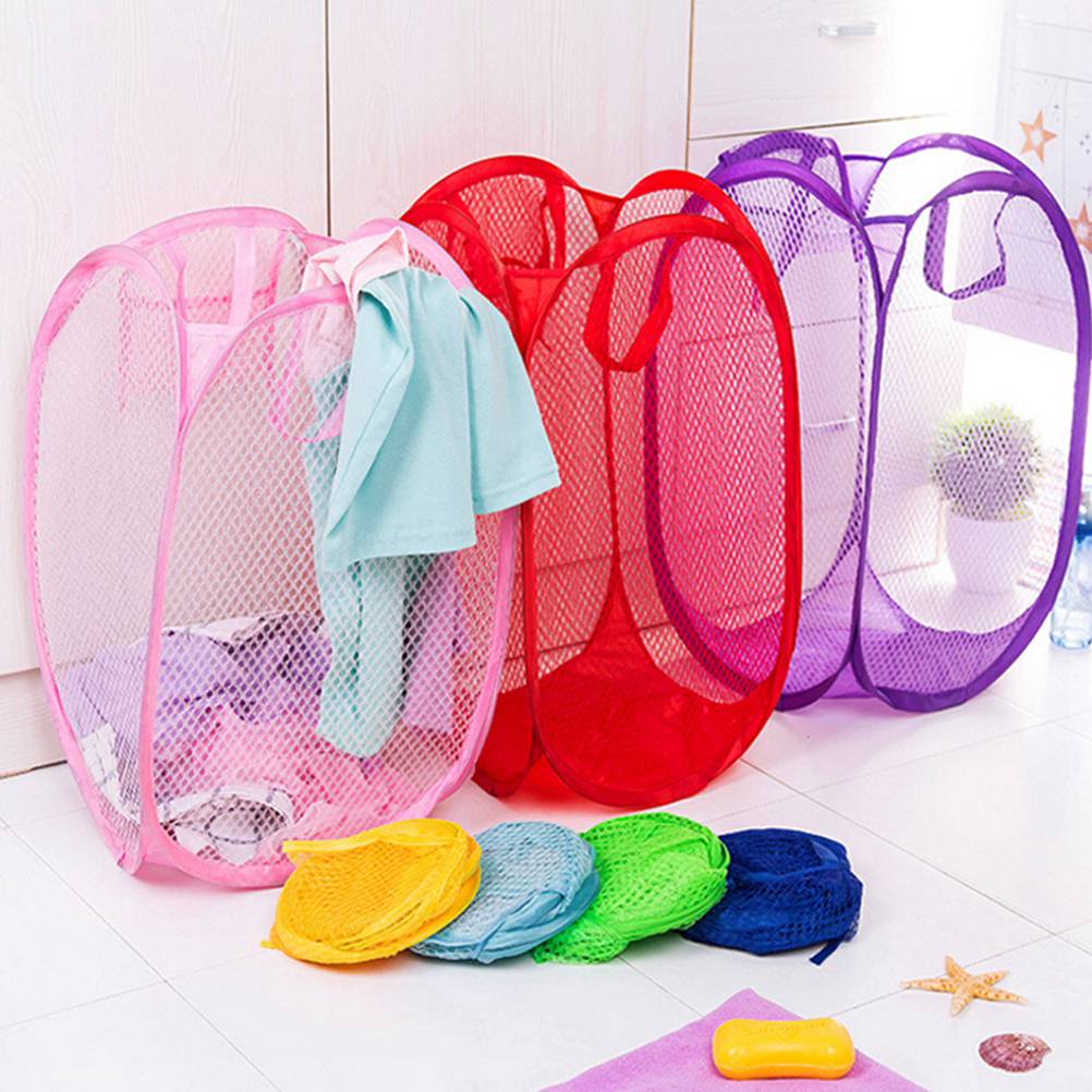 Portable Mesh Laundry Hamper
