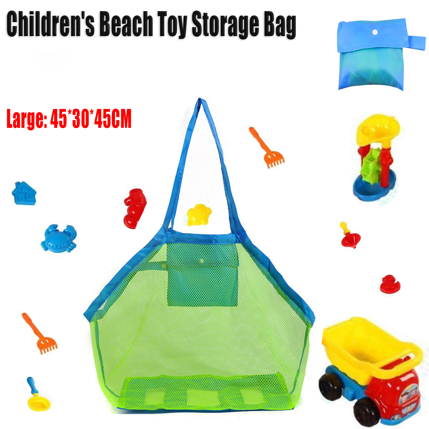 Portable Mesh Sand Toy Bag