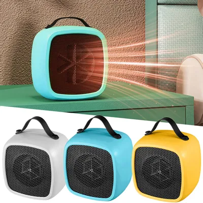 Portable Mini Heaters Household Desktop Mutes Fast Heating Warmer Fan 500W PTC-Ceramic Warm Air Heaters for Indoor Portable Mini Heaters Household Desktop Mutes Fast Heating Warmer Fan 500W PTC-Ceramic Warm Air Heaters for Indoor