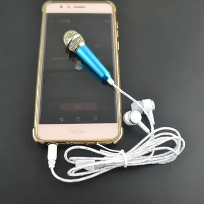 Portable Mini Phone Microphone with Earphones Portable Mini Phone Microphone with Earphones