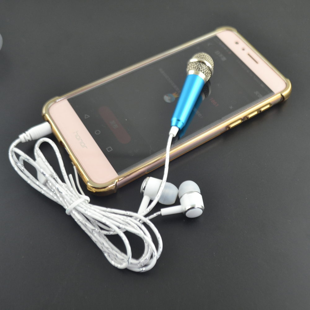 Portable Mini Phone Microphone with Earphones Portable Mini Phone Microphone with Earphones