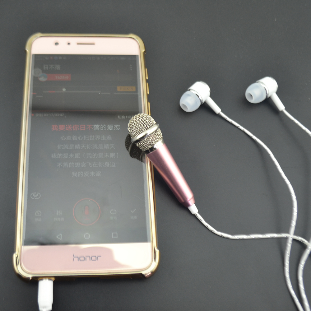 Portable Mini Phone Microphone with Earphones Portable Mini Phone Microphone with Earphones