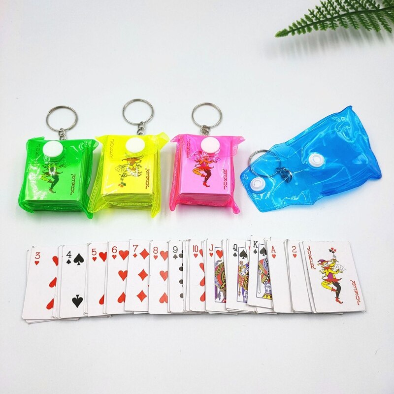 Portable Mini Playing Cards Keychain Portable Mini Playing Cards Keychain