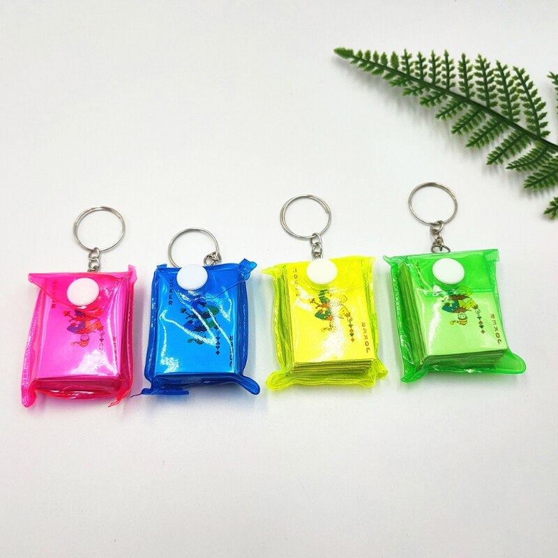 Portable Mini Playing Cards Keychain Portable Mini Playing Cards Keychain