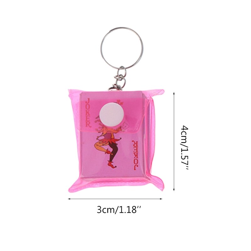 Portable Mini Playing Cards Keychain Portable Mini Playing Cards Keychain