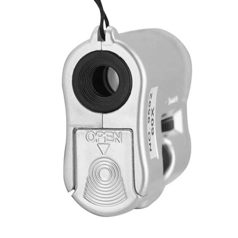 Portable Mini Pocket 60X Microscope Jeweler Loupe Lens Illuminated Jewelry Insect Magnifier Glass 3 LED With UV Light Portable Mini Pocket 60X Microscope Jeweler Loupe Lens Illuminated Jewelry Insect Magnifier Glass 3 LED With UV Light