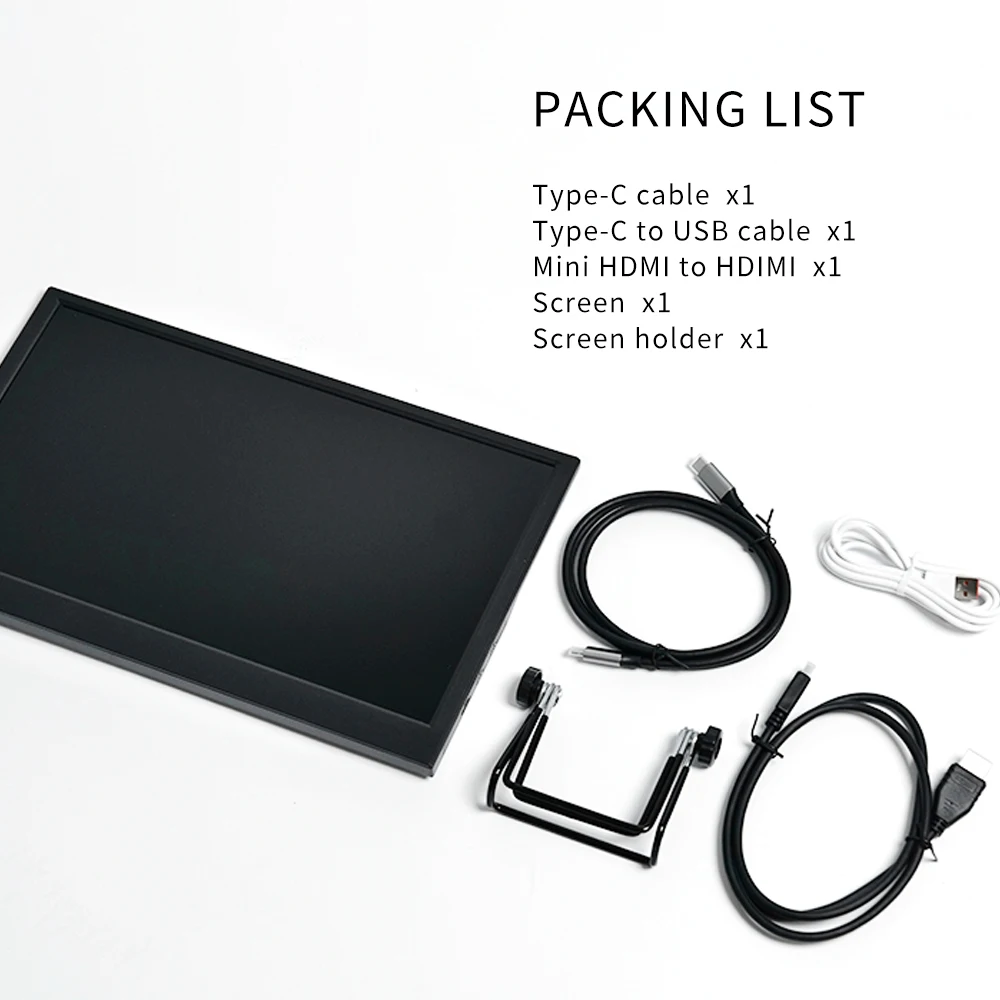 Portable Monitor 11.6 Inch HD LED Display Laptop Monitor, Dual HDMI Port Travel Monitor for Raspberry Pi/Laptop/PS3/PS4