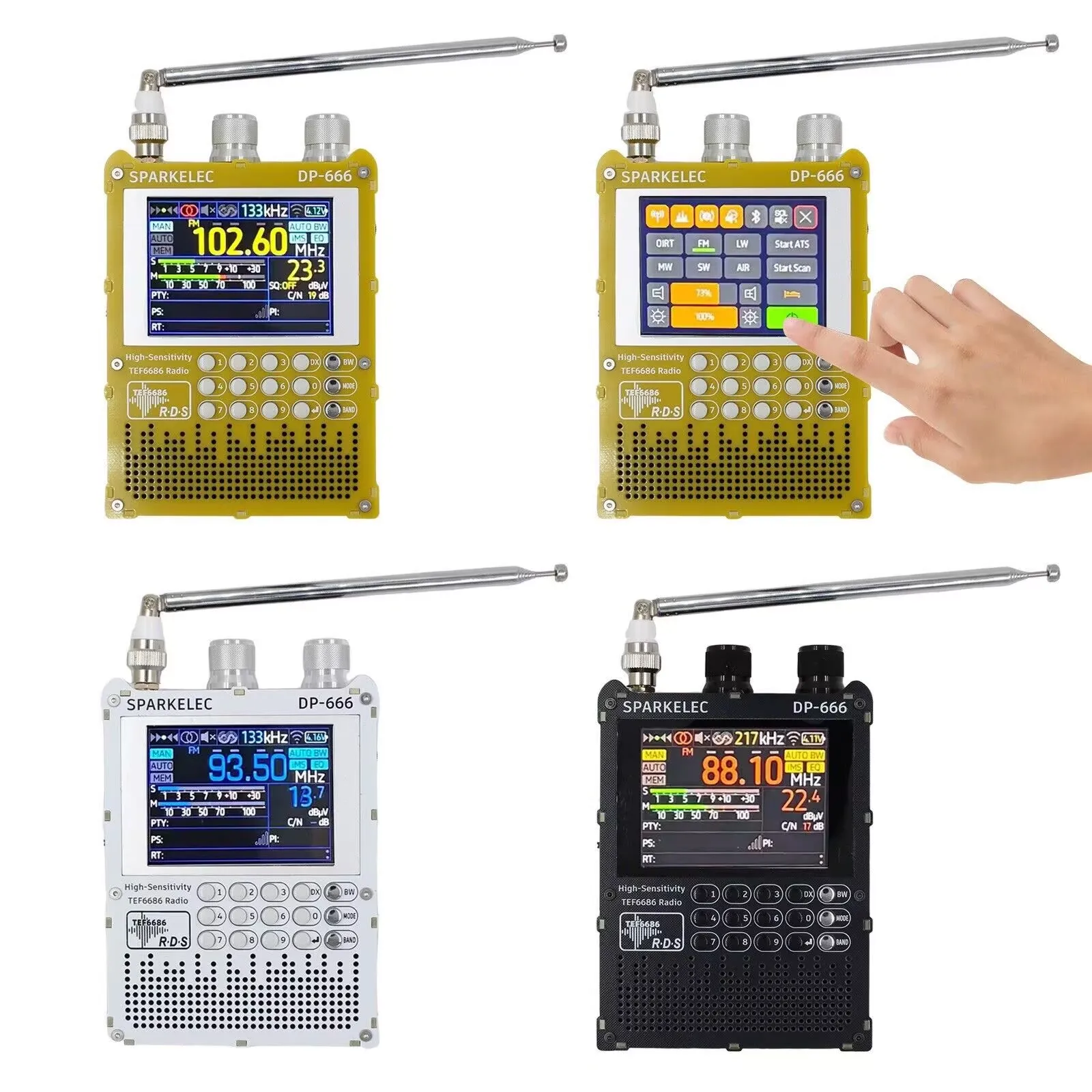 Portable Multi-Band Radio with IPS Display