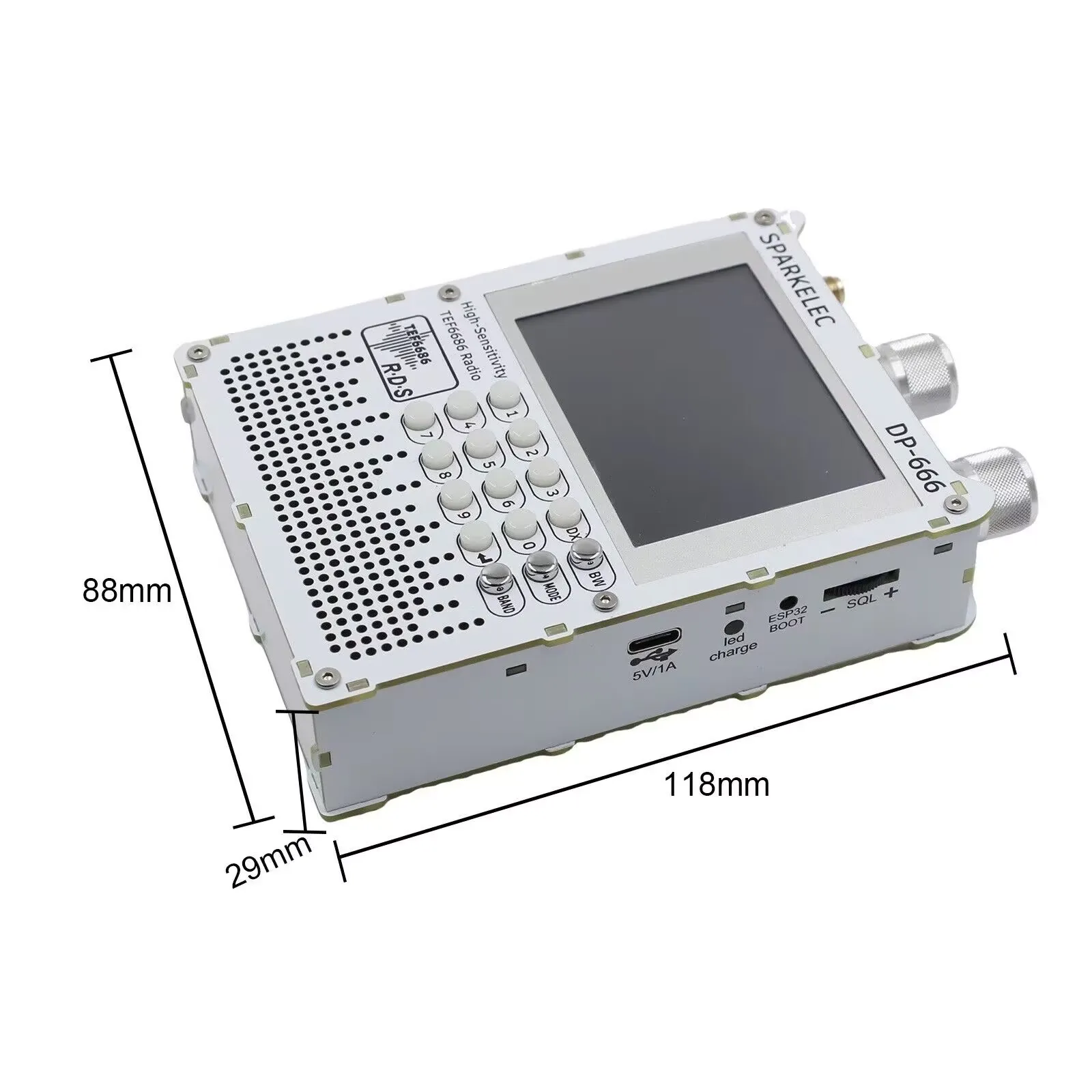 Portable Multi-Band Radio with IPS Display