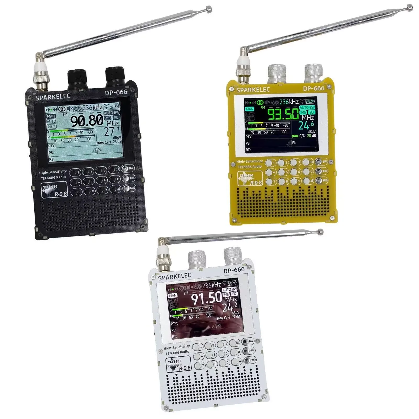 Portable Multi-Band Radio with IPS Display