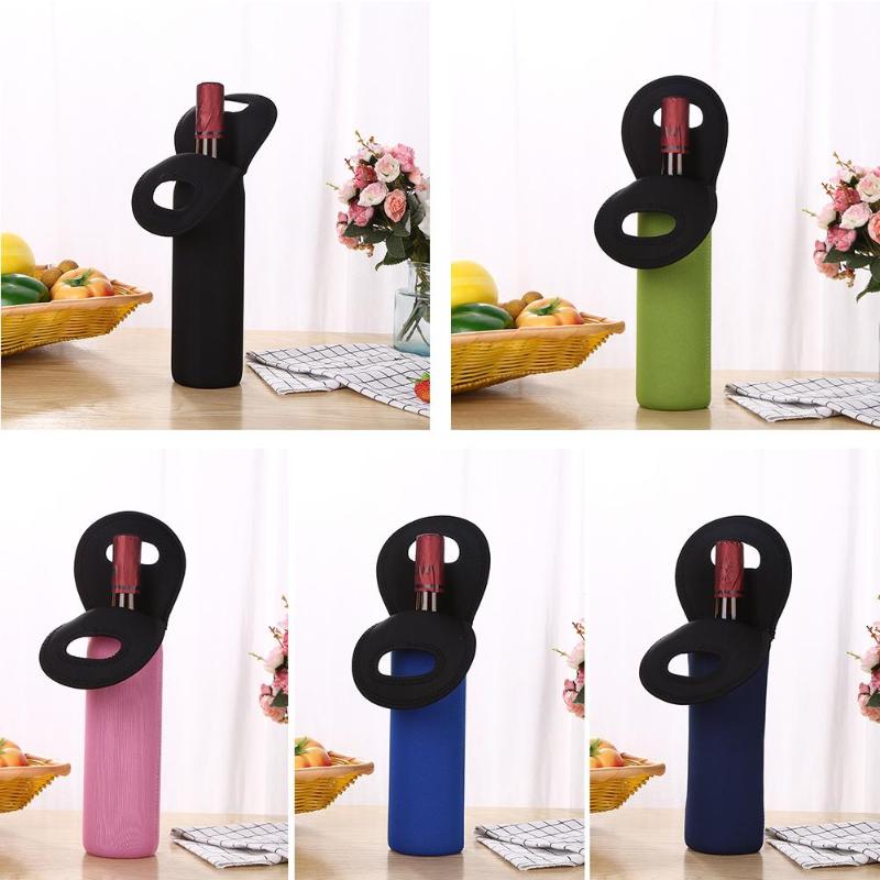 Portable Neoprene Wine Bottle Tote Portable Neoprene Wine Bottle Tote