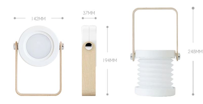 Portable Night Light USB Rechargeable Lamp