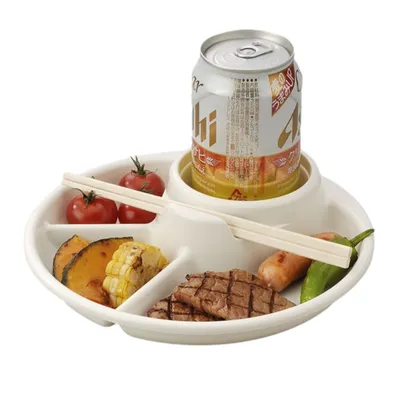 Portable Non Breakable Divided Plate