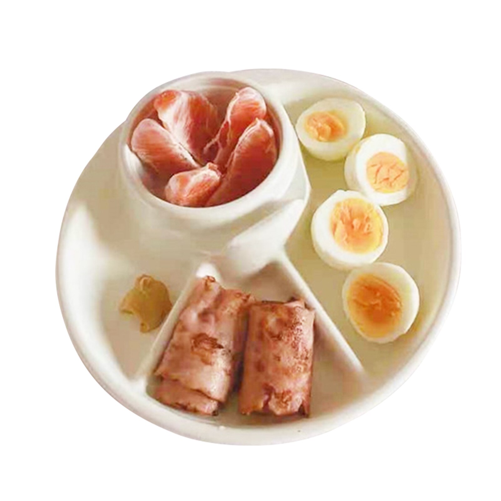 Portable Non Breakable Divided Plate