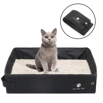 Portable Oxford Cloth Collapsible Litter Box