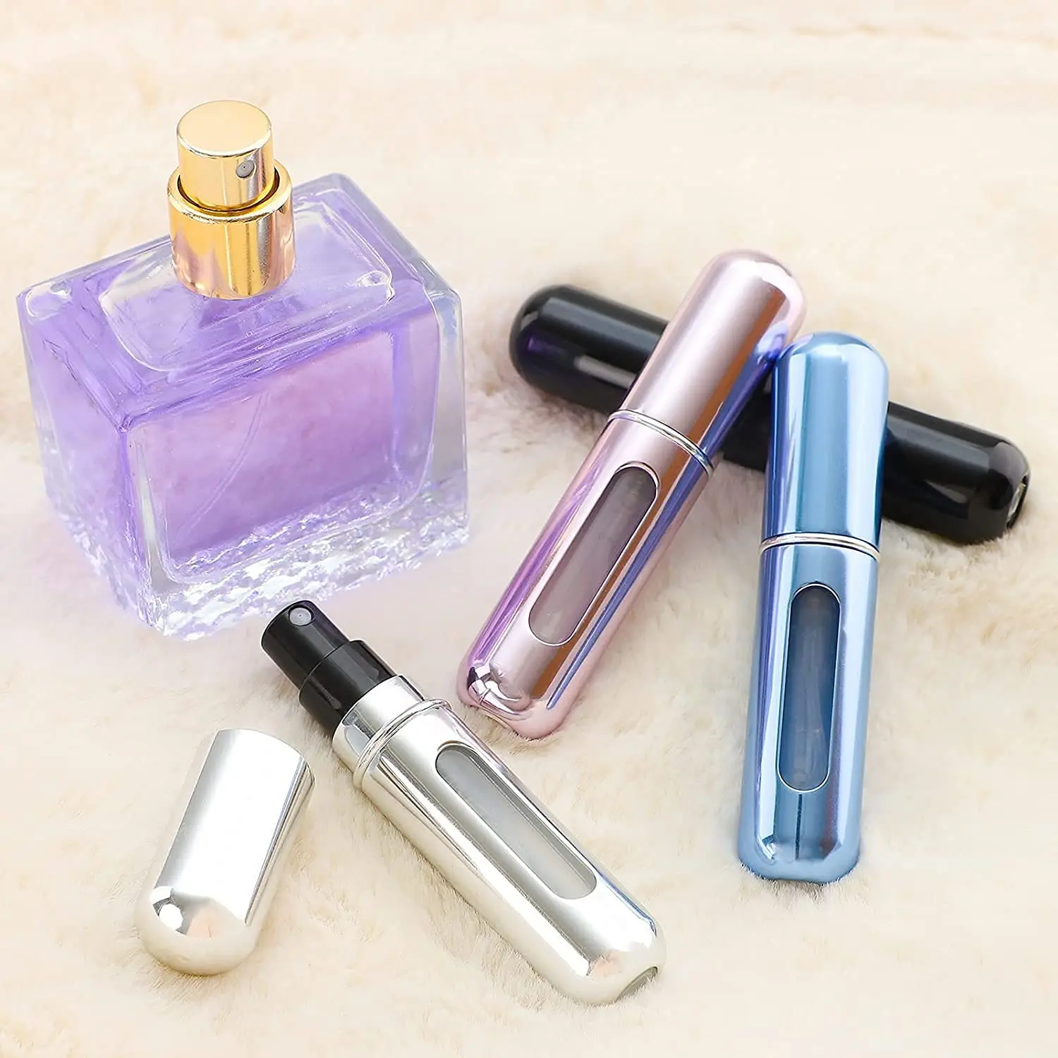 Portable Perfume Bottle 8ml Perfume Refillable Atomizer Portable Liquid Container For Cosmetics Traveling Mini Aluminum Portable Perfume Bottle 8ml Perfume Refillable Atomizer Portable Liquid Container For Cosmetics Traveling Mini Aluminum