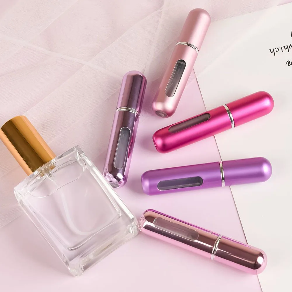 Portable Perfume Bottle 8ml Perfume Refillable Atomizer Portable Liquid Container For Cosmetics Traveling Mini Aluminum Portable Perfume Bottle 8ml Perfume Refillable Atomizer Portable Liquid Container For Cosmetics Traveling Mini Aluminum