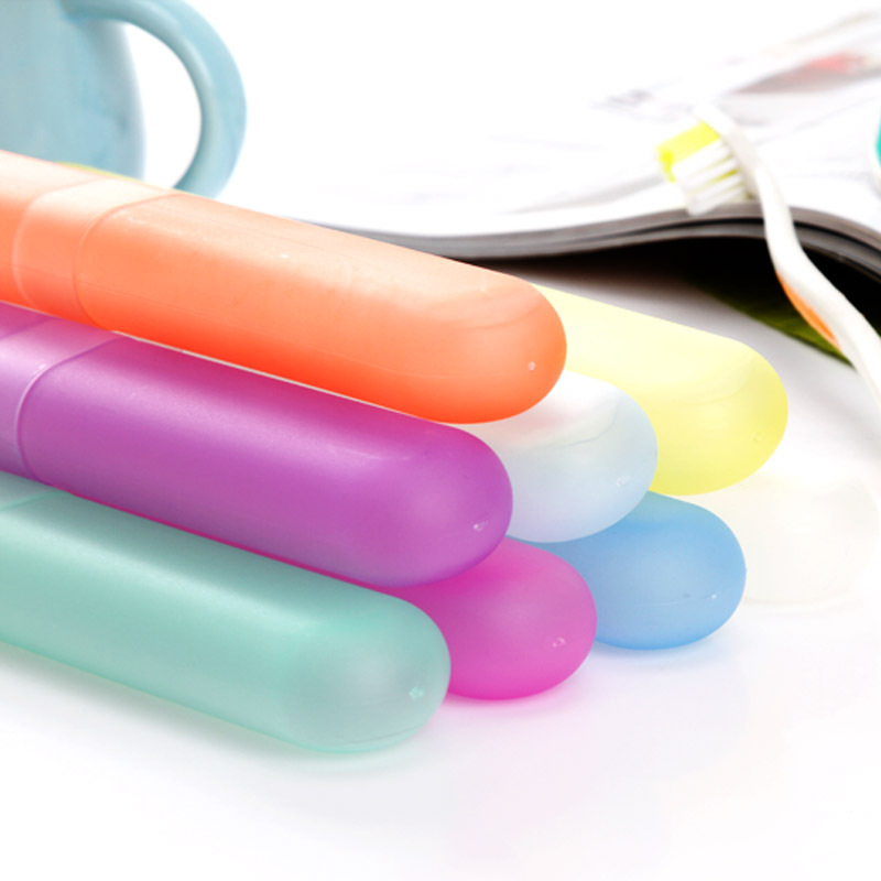 Portable Plastic Toothbrush Case