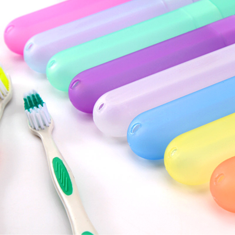 Portable Plastic Toothbrush Case
