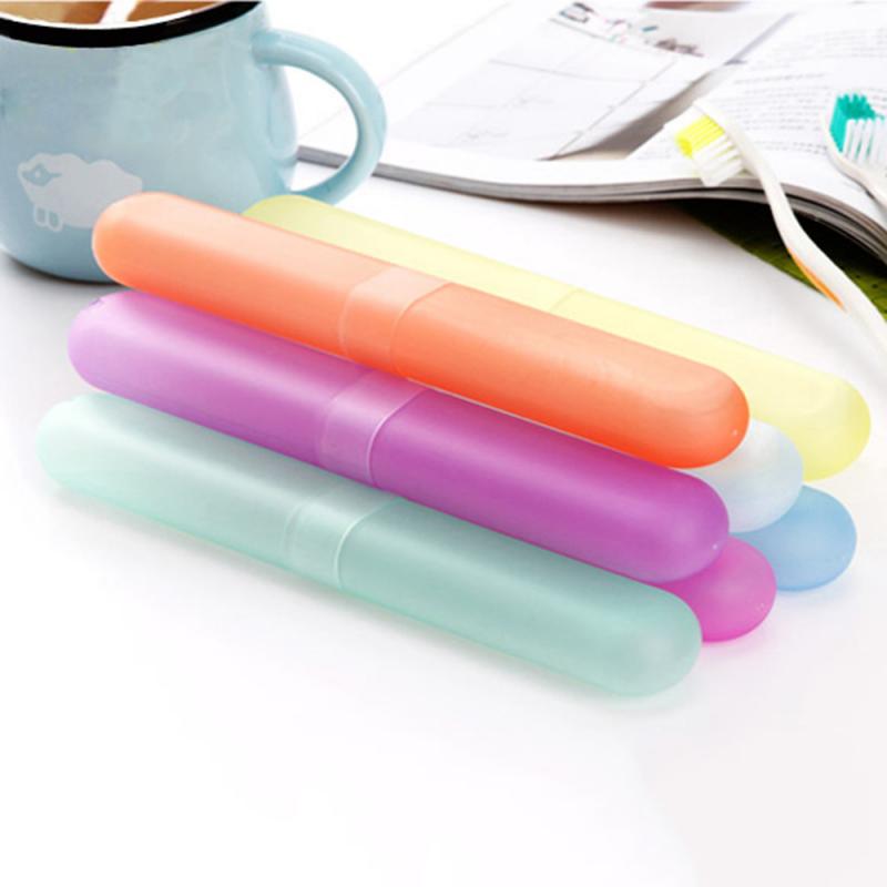 Portable Plastic Toothbrush Case
