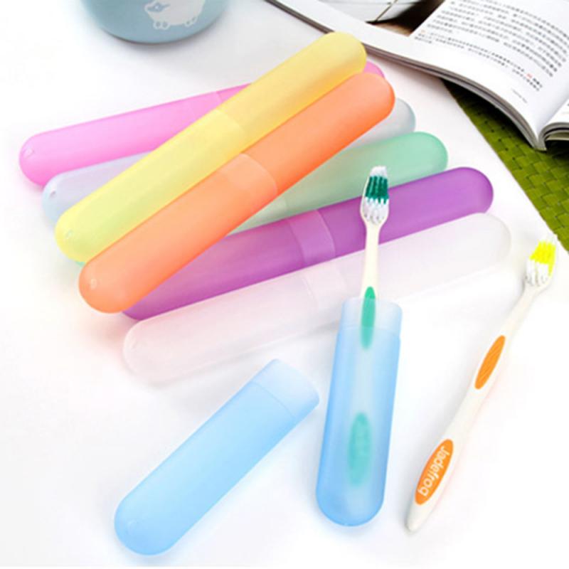 Portable Plastic Toothbrush Case