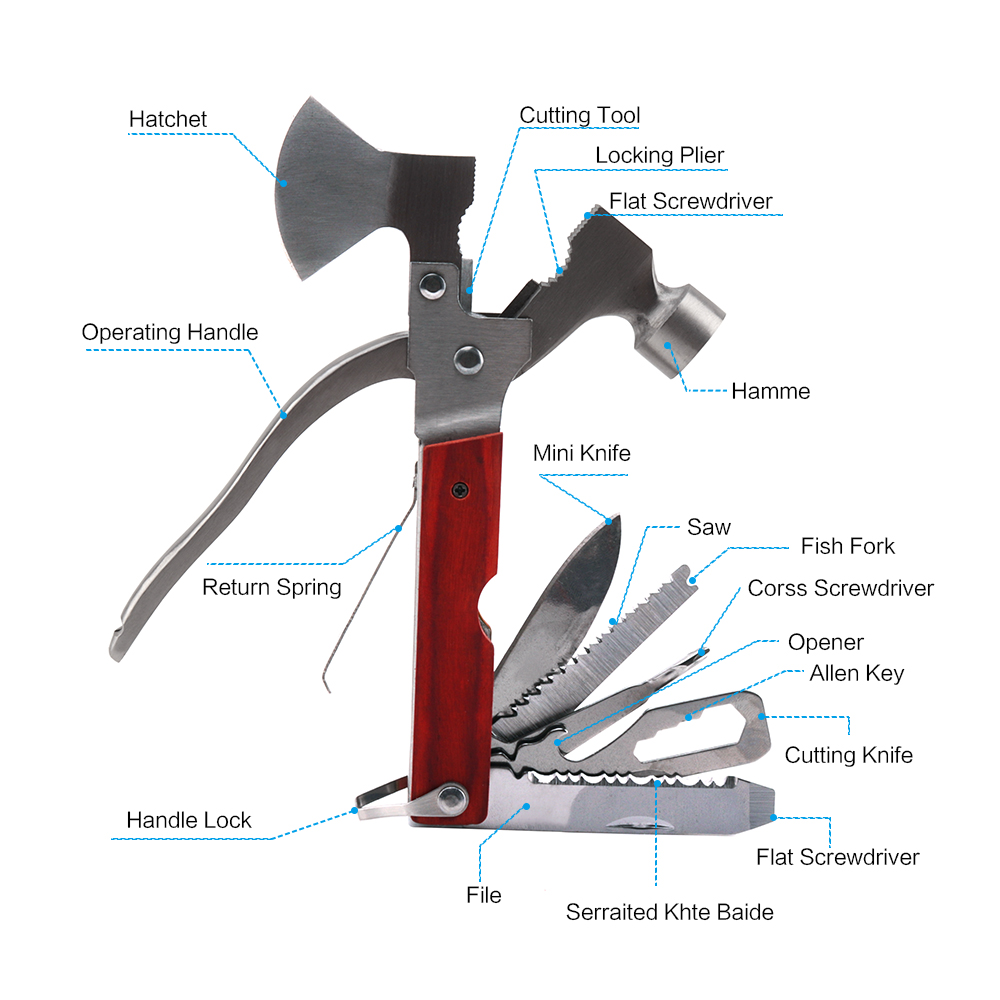 Portable Pocket 12 in 1 Multi-Function Tool Portable Pocket 12 in 1 Multi-Function Tool