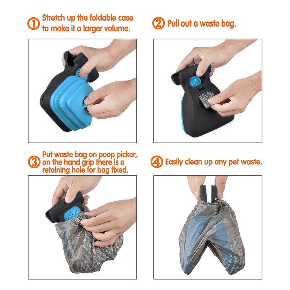 Portable Pooper Scooper with Poop Bag Dispenser Portable Pooper Scooper with Poop Bag Dispenser