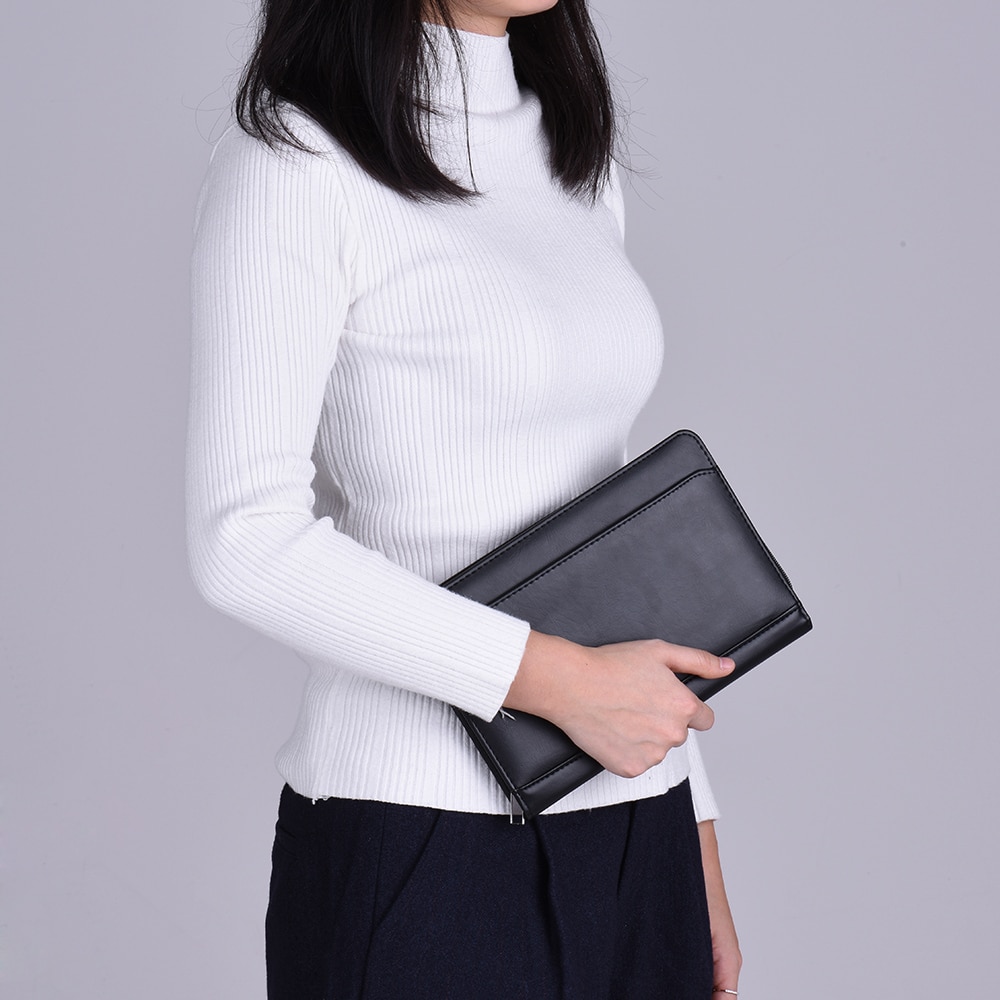 Portable PU Leather Portfolio Notebook Portable PU Leather Portfolio Notebook