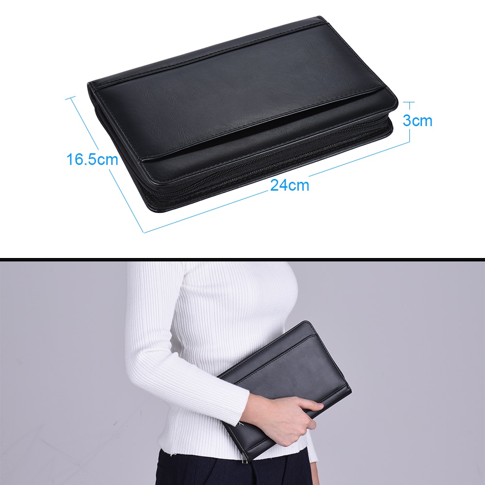 Portable PU Leather Portfolio Notebook Portable PU Leather Portfolio Notebook