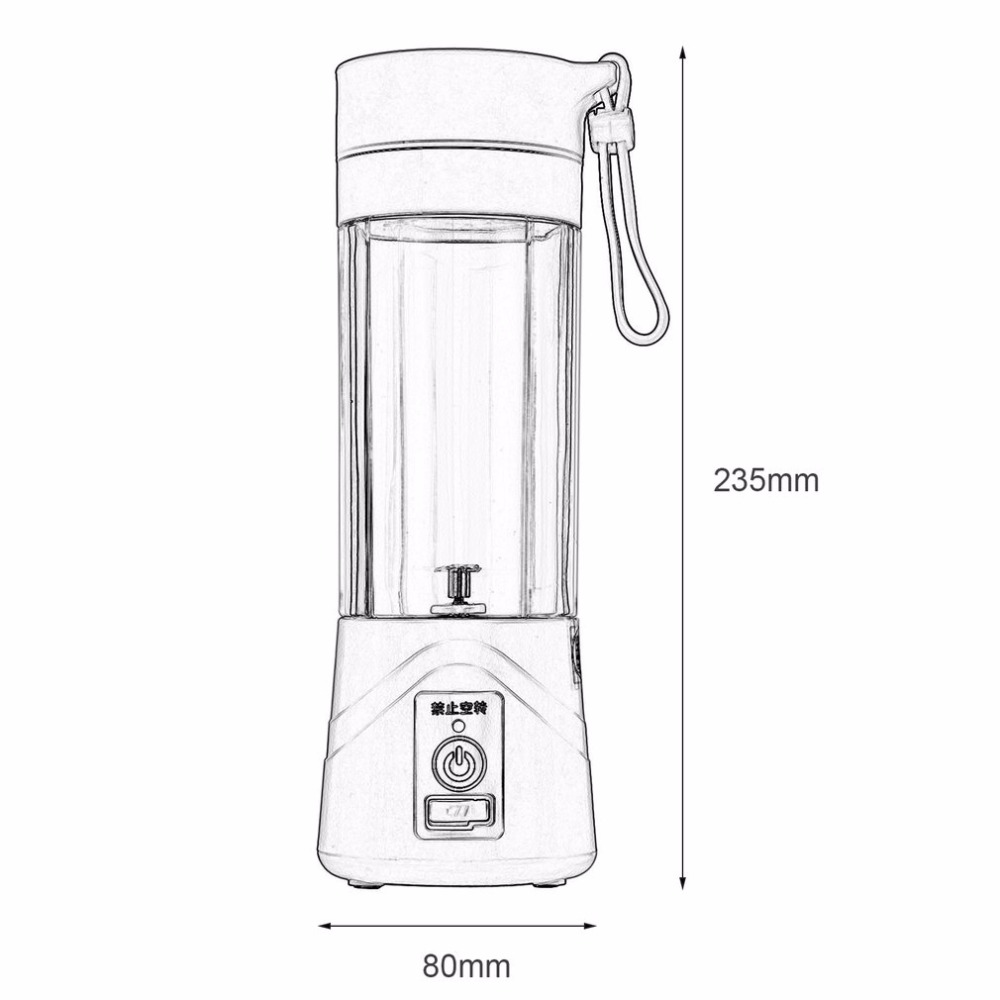 Portable Rechargeable Fruit And Vegetable Juicer Blender