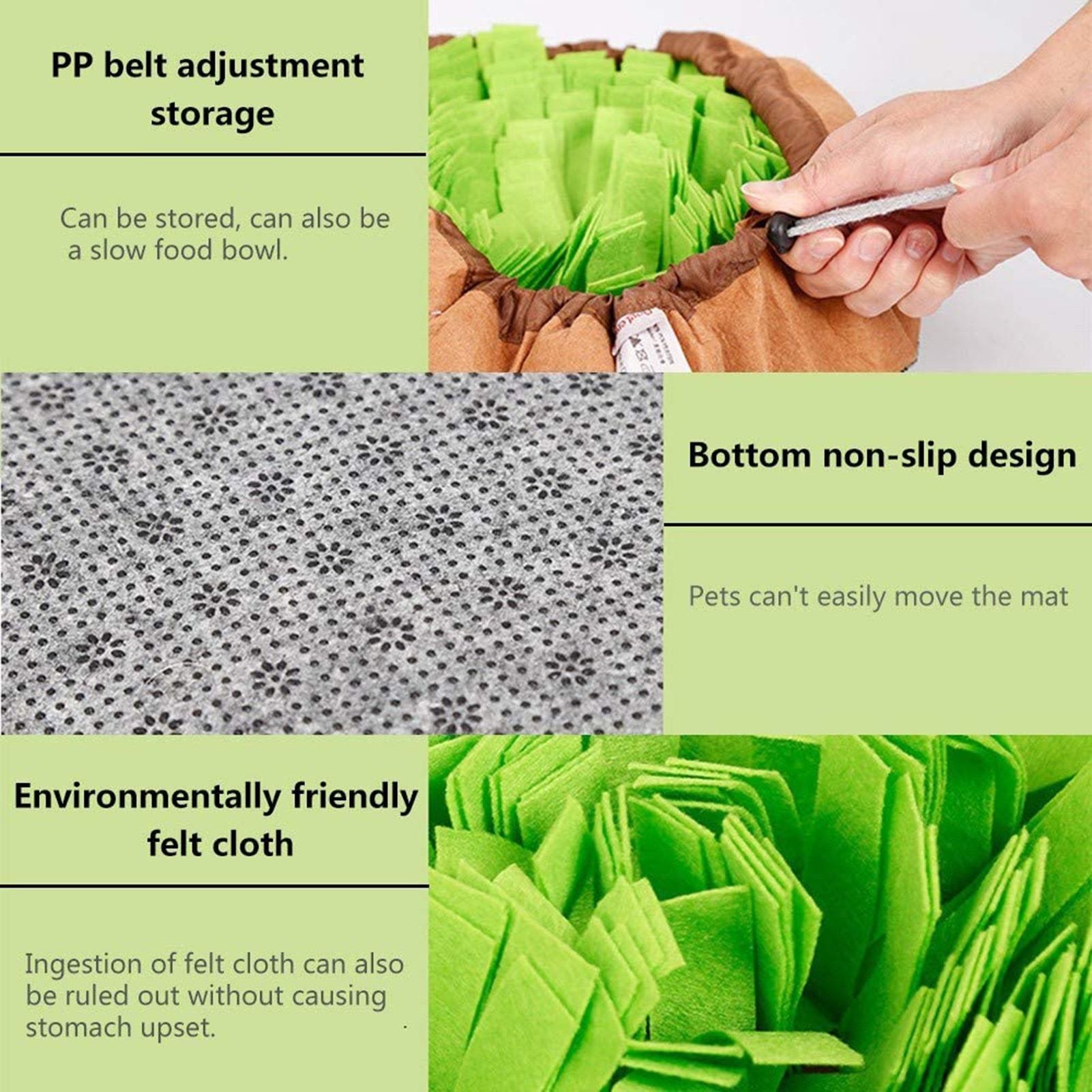 Portable Round Sniffing Mat for Dogs Portable Round Sniffing Mat for Dogs