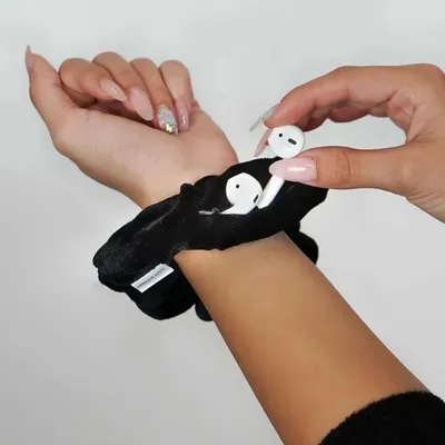 Portable Safe Sight Secret Hair Tie Storage Case Hair Scrunchie With Zipper Hide Key Cash jewelry For Travel Outdoor