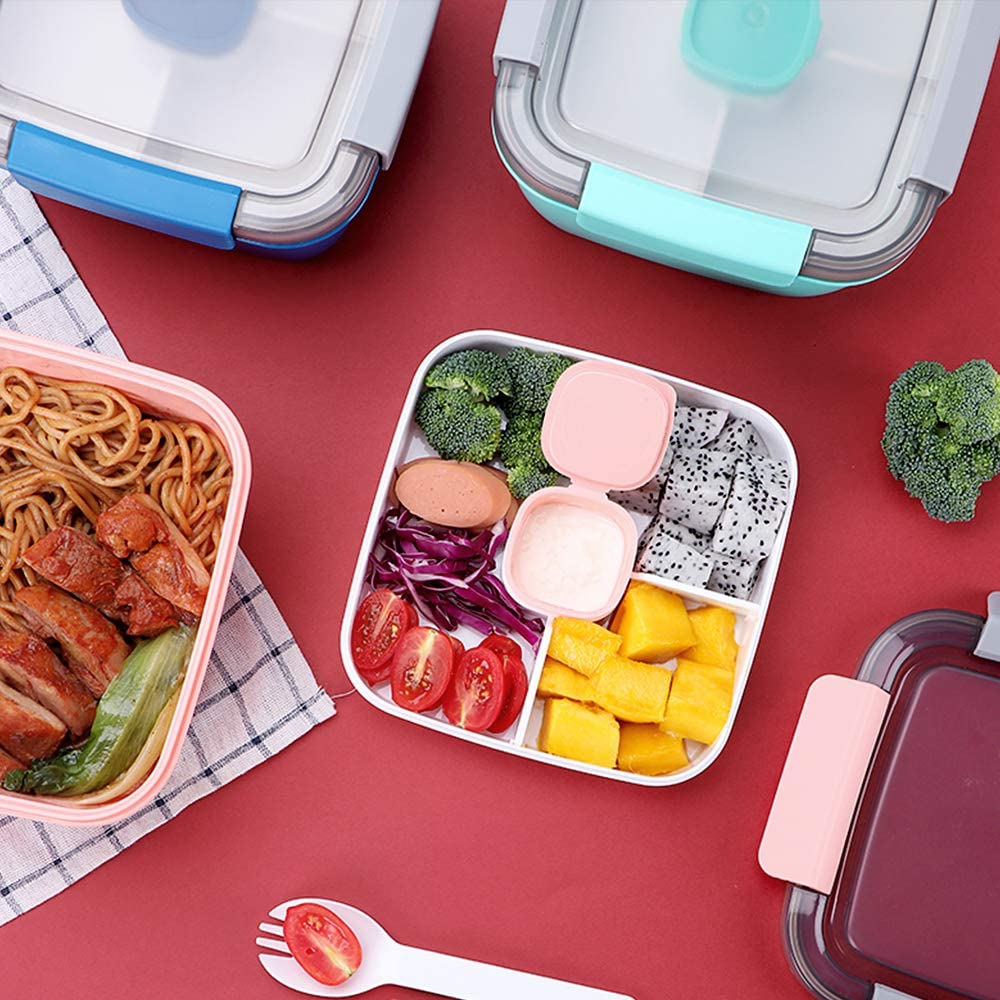 Portable Salad Bowl with Sauce Container Portable Salad Bowl with Sauce Container