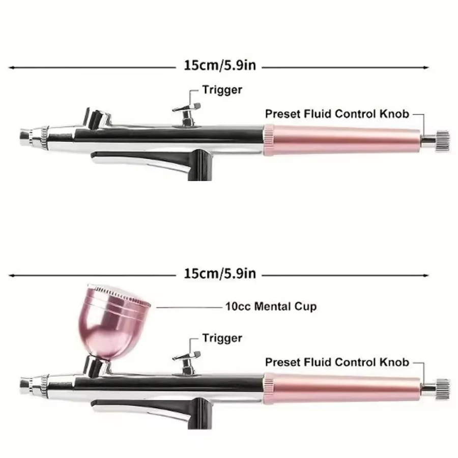 Portable Single Action Airbrush 0.3mm Nozzles Spray Gun Pen for Model Cake Nail Car Painting Beauty Inkjet Portable Single Action Airbrush 0.3mm Nozzles Spray Gun Pen for Model Cake Nail Car Painting Beauty Inkjet