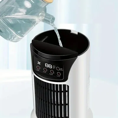 Portable Smart Ac Air Conditioner With 7 LED Lights Mini USB Air Conditioner Cooling Cooler Fan For Home Office
