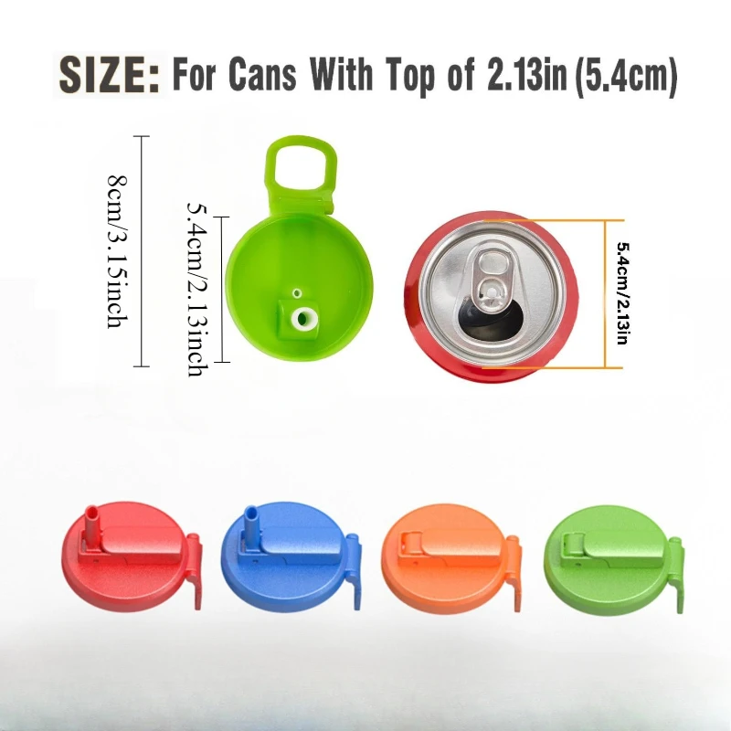 Portable Soda Can Lid and Silicone Straw Soda Can Lid Reusable Suitable For Canned Beverages Beer Juice 1pcs With 2 Portable Soda Can Lid and Silicone Straw Soda Can Lid Reusable Suitable For Canned Beverages Beer Juice 1pcs With 2