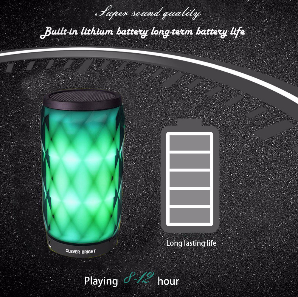 Portable Speakers LED Bluetooth Night Light