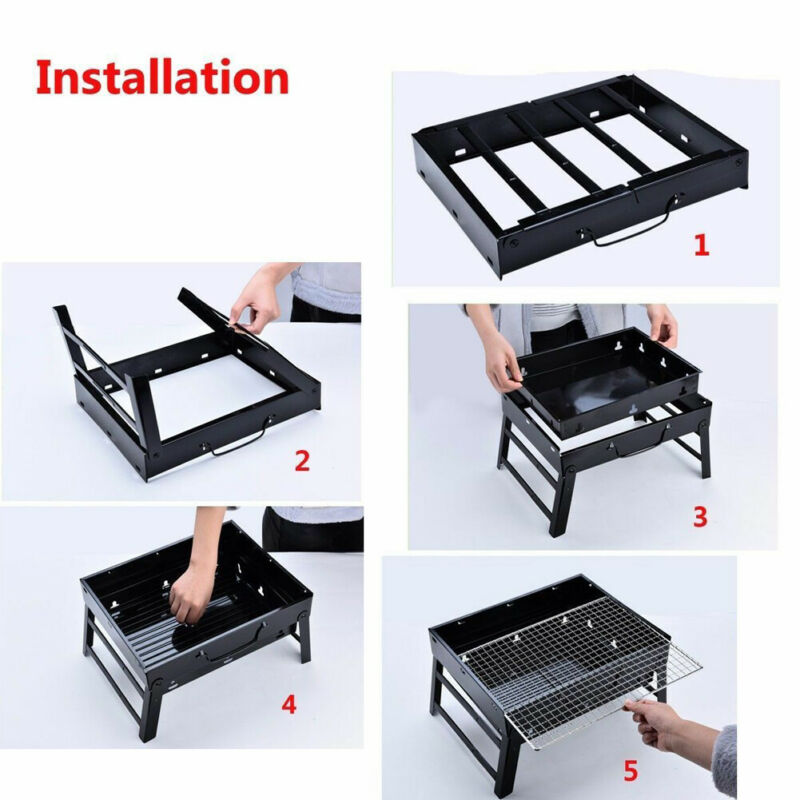 Portable Stainless Folding BBQ Grill