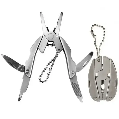 Portable Stainless Steel Multi-Tool Pliers Knife Keychain Screwdriver – Perfect For Outdoor Use Portable Stainless Steel Multi-Tool Pliers Knife Keychain Screwdriver – Perfect For Outdoor Use