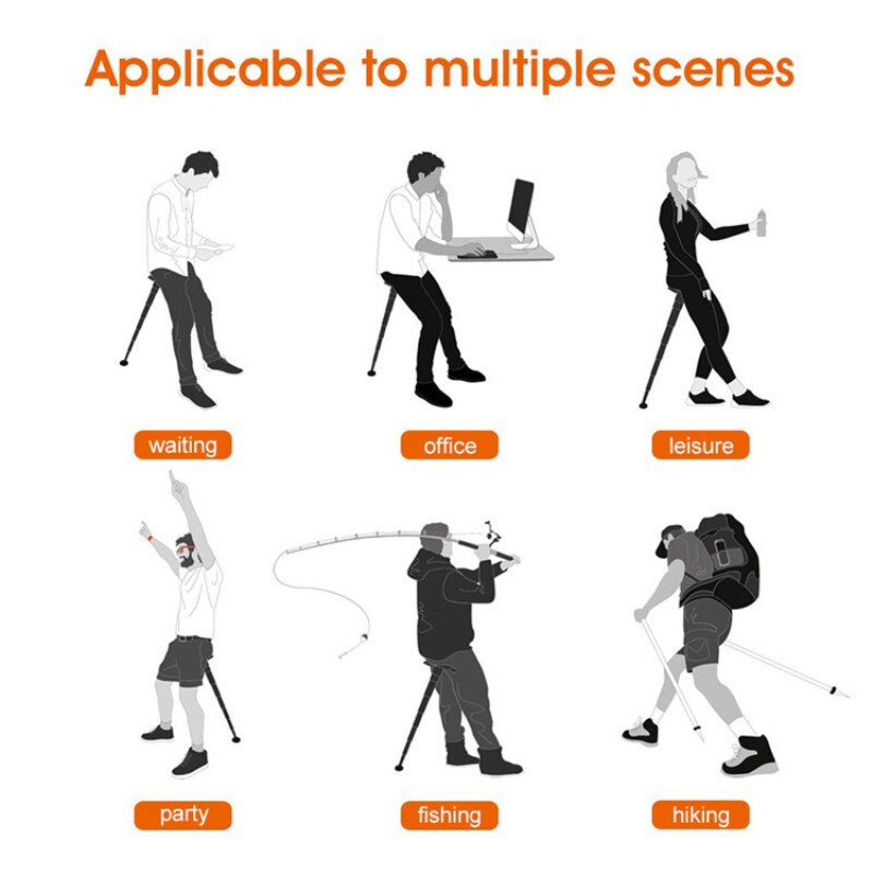 Portable Telescopic One Leg Stool